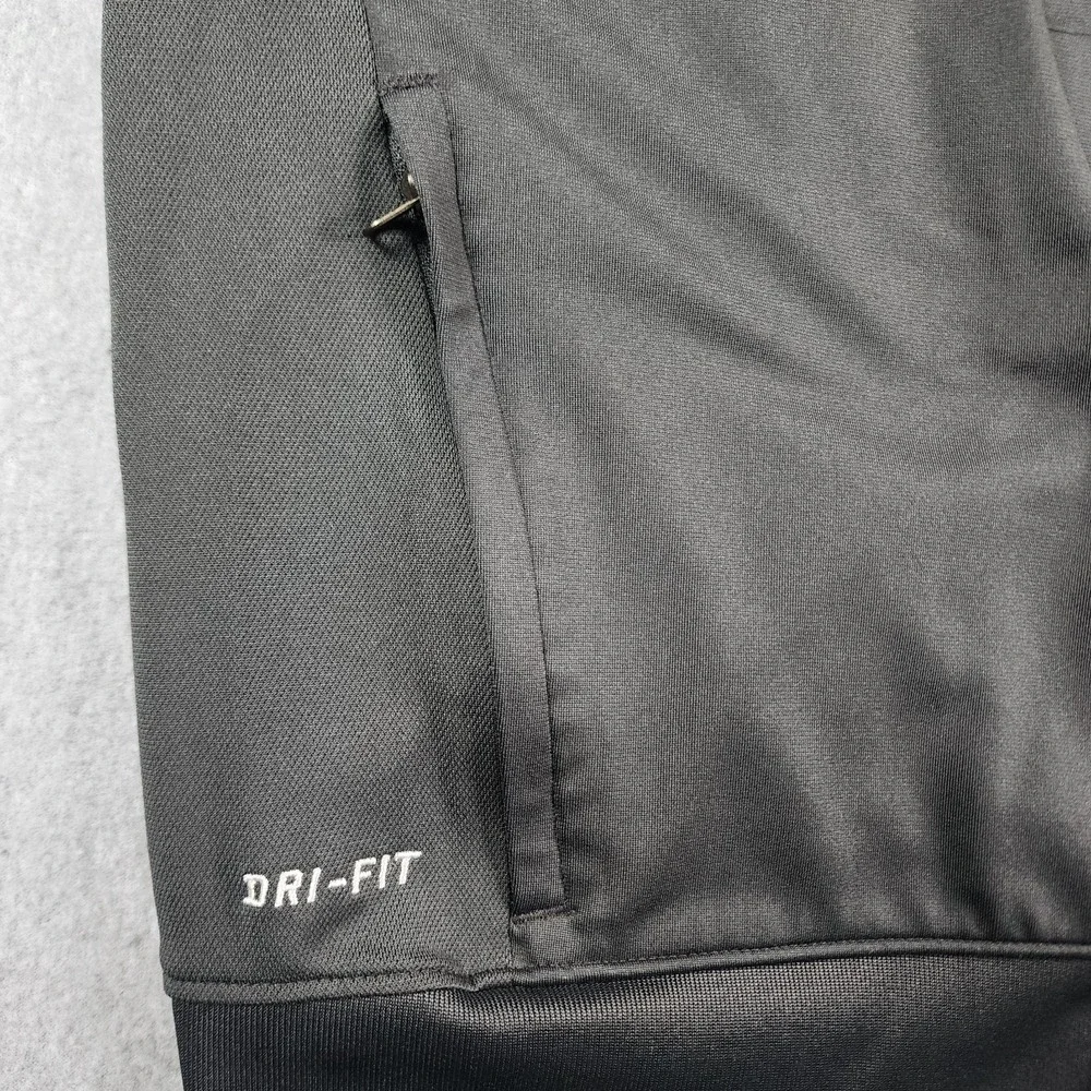 Nike Dri-Fit‎ Track Full-Zip Jacket Unisex Large Gray & Neon Soccer Warm-up